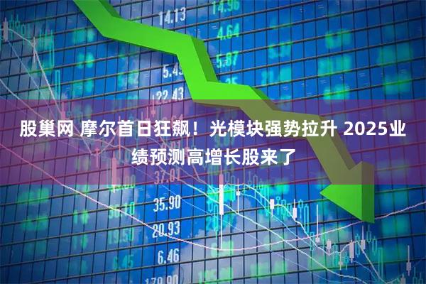 股巢网 摩尔首日狂飙！光模块强势拉升 2025业绩预测高增长股来了